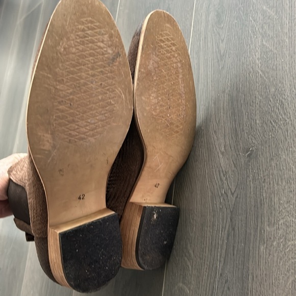 Topman Leather Distressed Brown Chelsea Boots Men’s EU Size 42 Made in Portugal - Picture 10 of 15